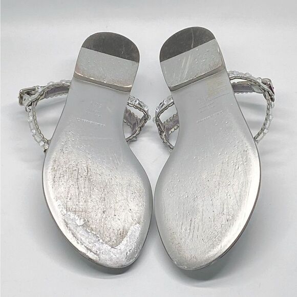 DOLCE&GABBANA Crystal-embellished leather sandals size 36.5 - Picture 13 of 14